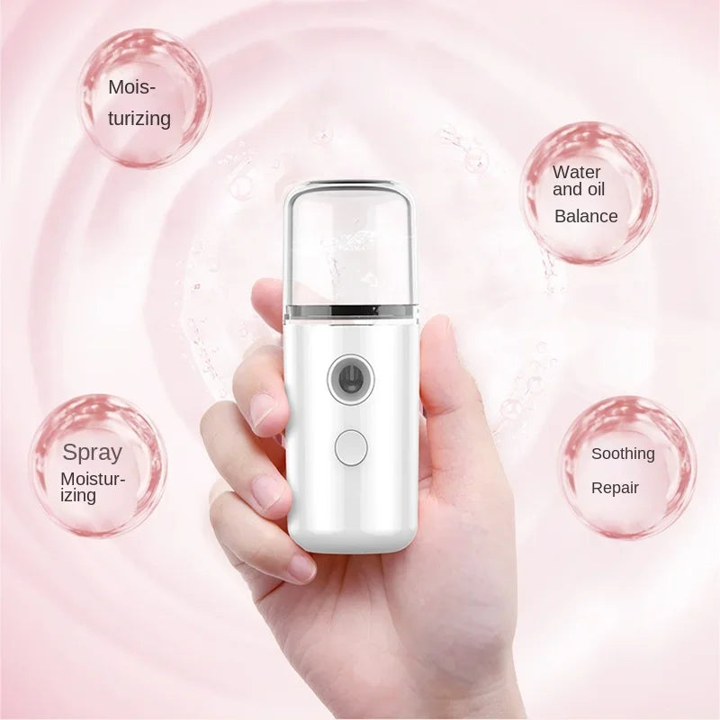 Brumisateur Nano Portable Rechargeable – Humidificateur Visage à Froid pour Soin Beauté et Hydratation