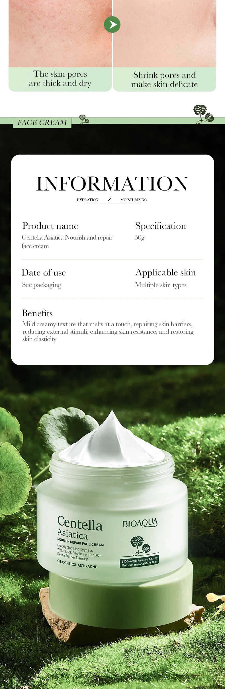 Coffret Voyage BIOAQUA à la Centella Asiatica – Routine Apaisante & Hydratante