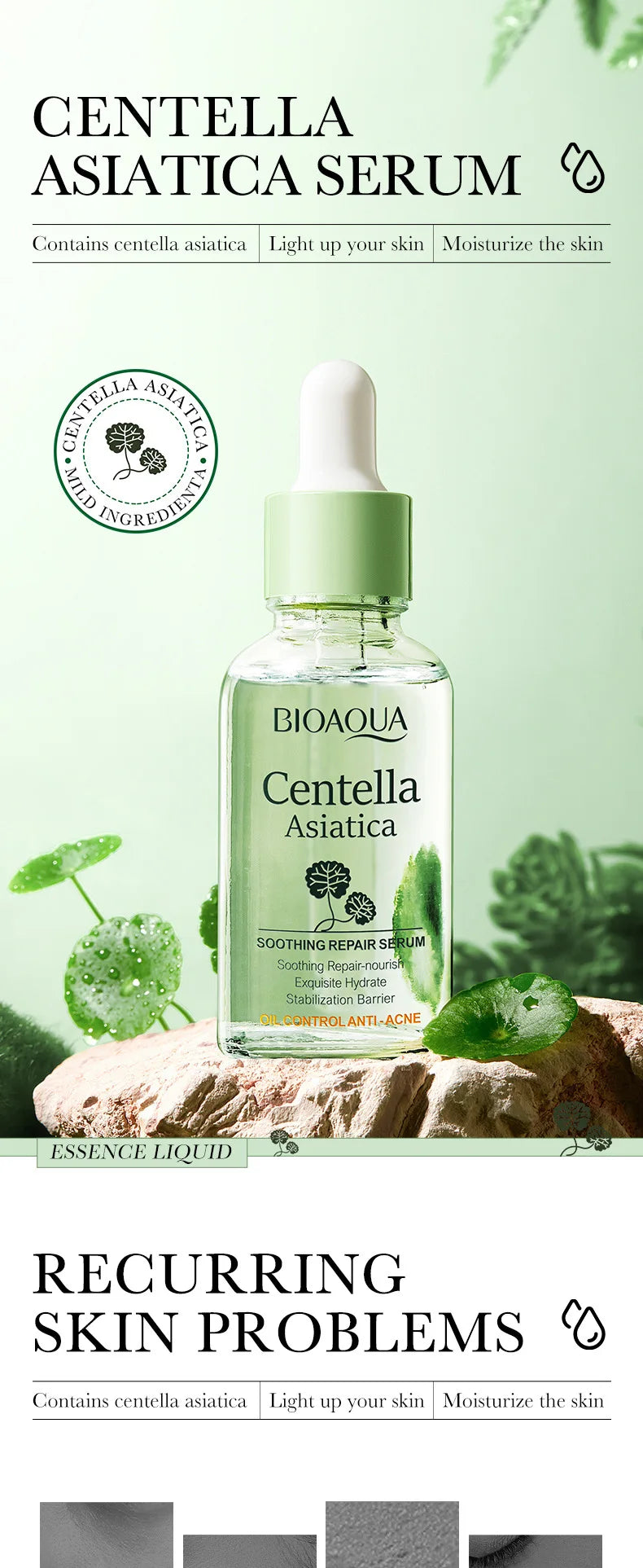 Coffret Voyage BIOAQUA à la Centella Asiatica – Routine Apaisante & Hydratante