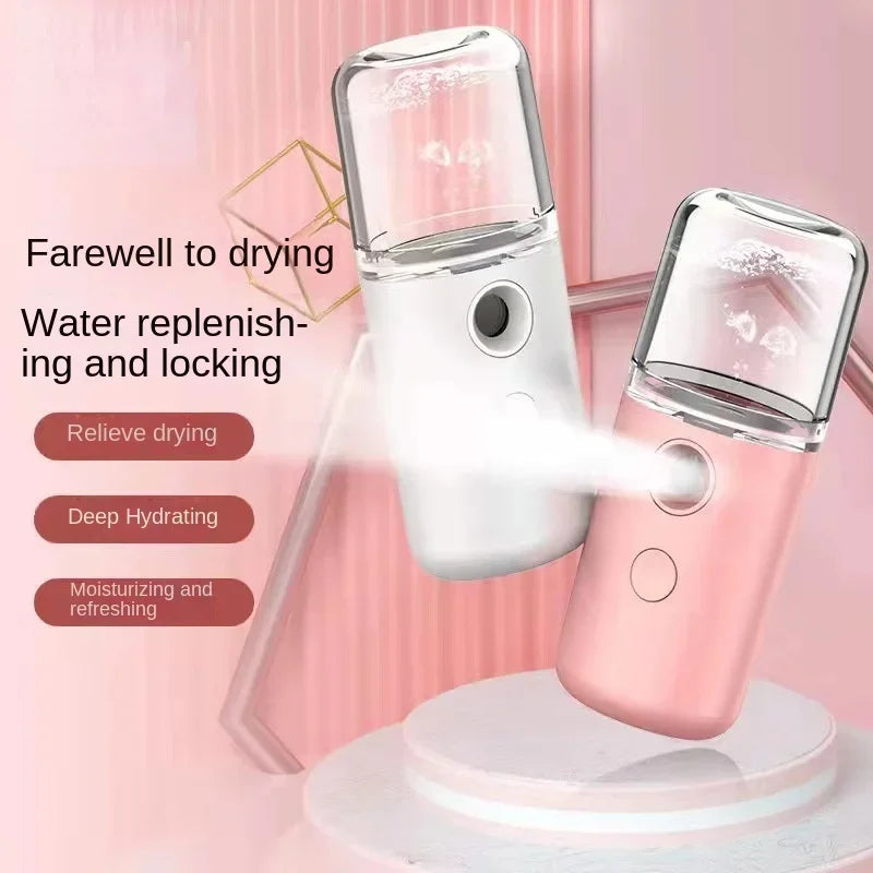 Brumisateur Nano Portable Rechargeable – Humidificateur Visage à Froid pour Soin Beauté et Hydratation