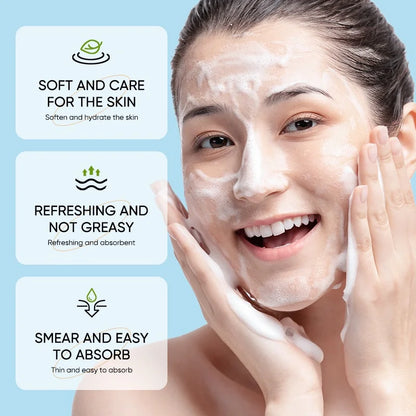 Mousse nettoyante visage à l’Aloe Vera SADOER – 120 ml avec brosse intégrée