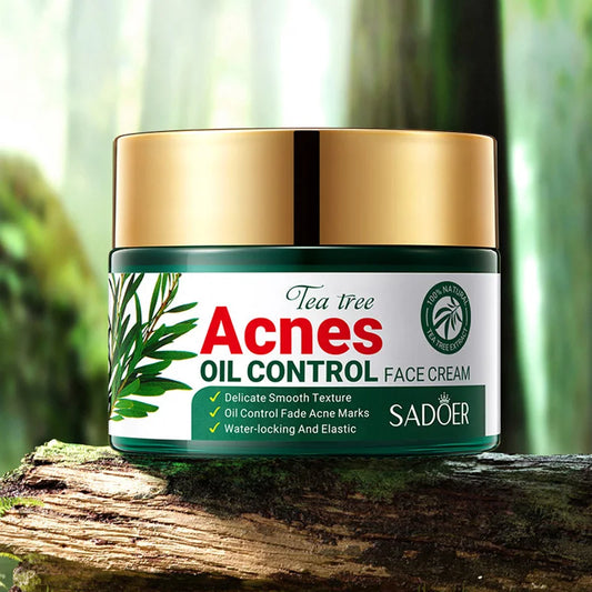 Crème visage SADOER au Tea Tree – Anti-acné & Contrôle de l’huile