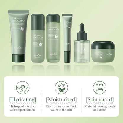 Coffret Soin Visage 6-en-1 à l’Avocat – SADOER