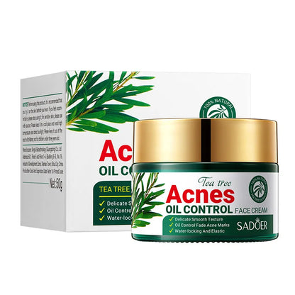 Crème visage SADOER au Tea Tree – Anti-acné & Contrôle de l’huile