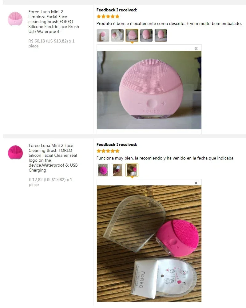 Brosse nettoyante visage en silicone mini2, Foreo