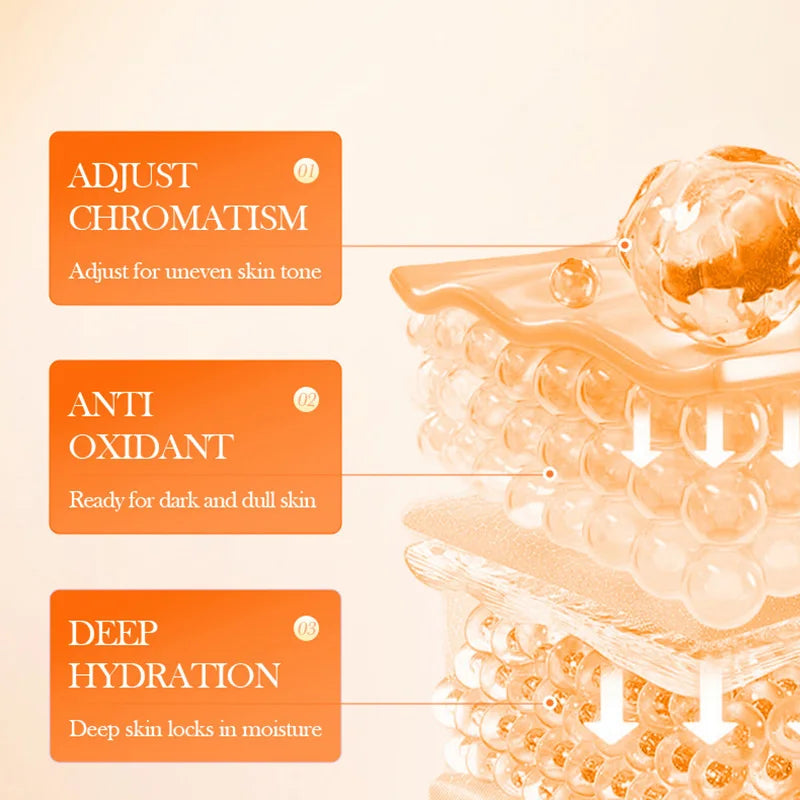 Crème Visage SADOER à la Vitamine C – Éclat & Hydratation pour les adolescentes