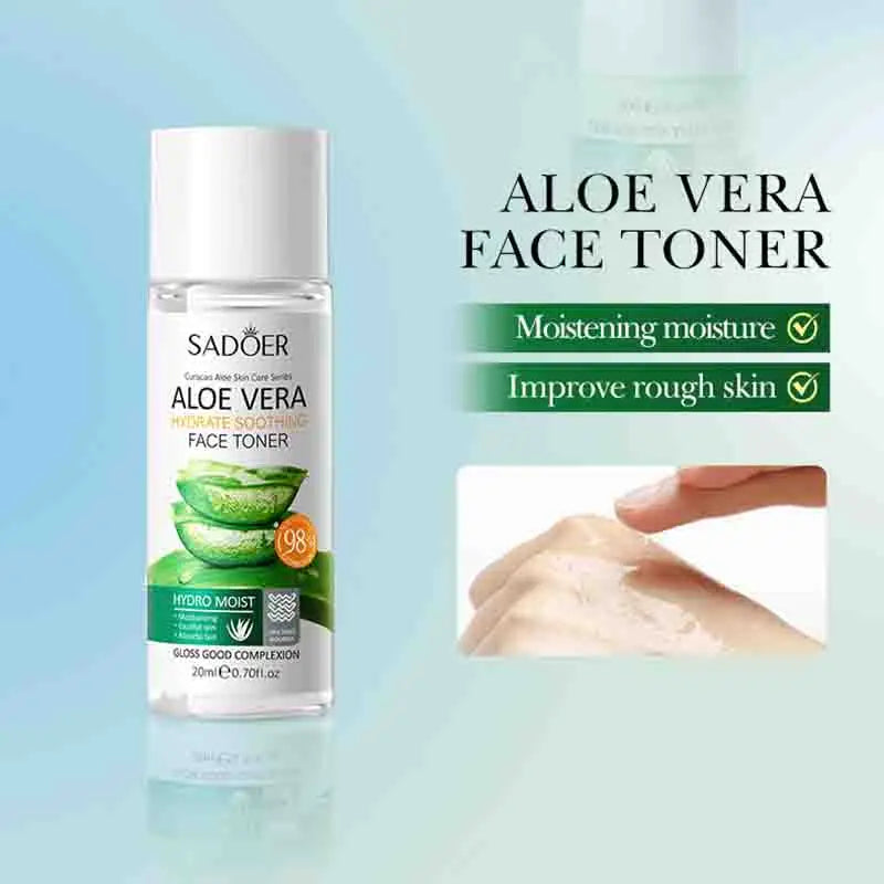 Ensemble de soins de la peau 3 pièces SADOER Aloe Vera