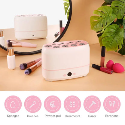 Sèche-pinceaux de maquillage électrique 12 trous – Machine automatique de séchage de pinceaux cosmétiques