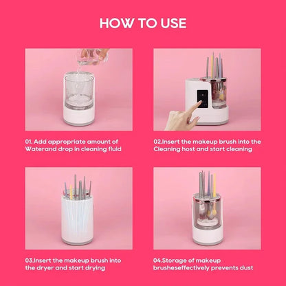 Nettoyeur Électrique de Pinceaux de Maquillage 3 en 1 – USB Automatique