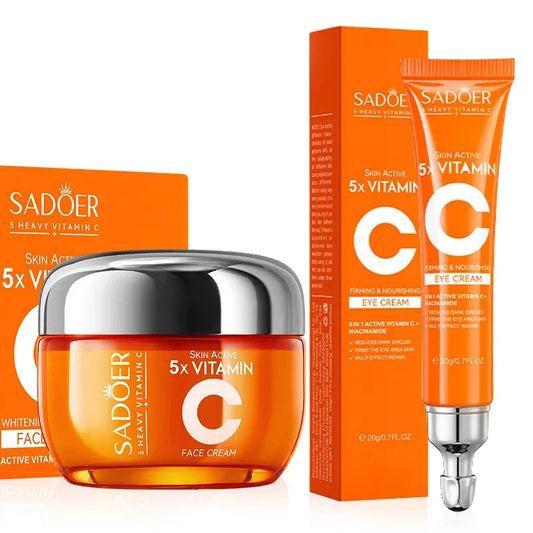 Crème Visage SADOER à la Vitamine C – Éclat & Hydratation pour les adolescentes