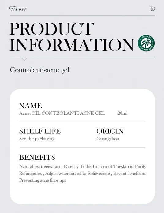 Gel crème hydratante SADOER au Tea Tree – Anti-acné et hydratante, idéale pour les adolescentes