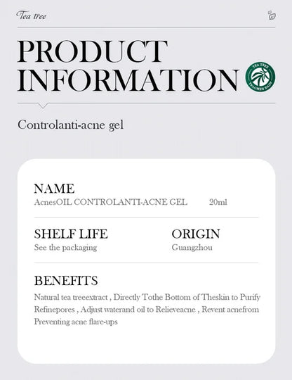 Gel crème hydratante SADOER au Tea Tree – Anti-acné et hydratante, idéale pour les adolescentes