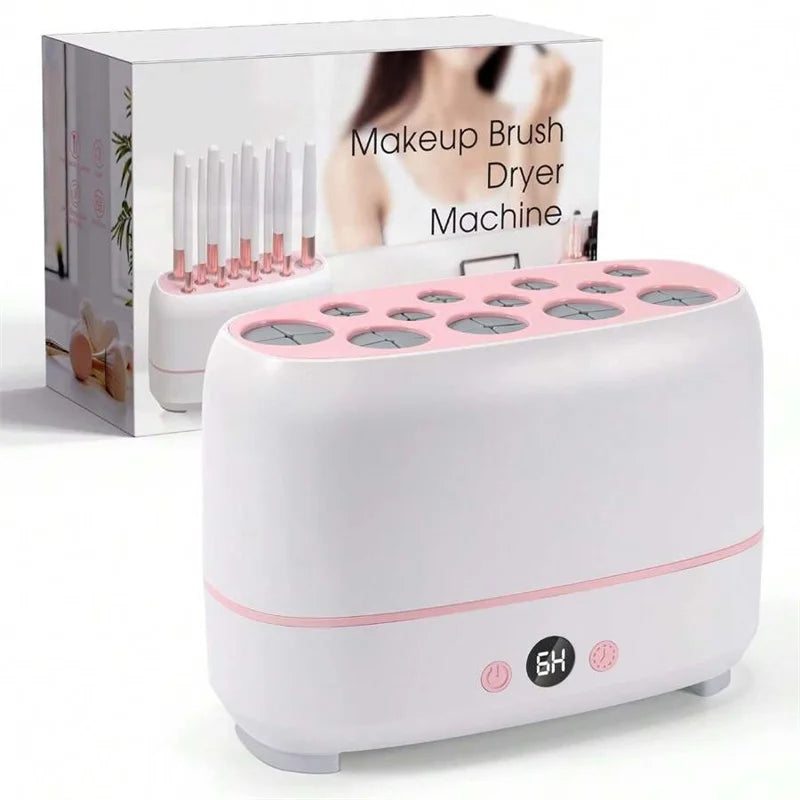 Sèche-pinceaux de maquillage électrique 12 trous – Machine automatique de séchage de pinceaux cosmétiques