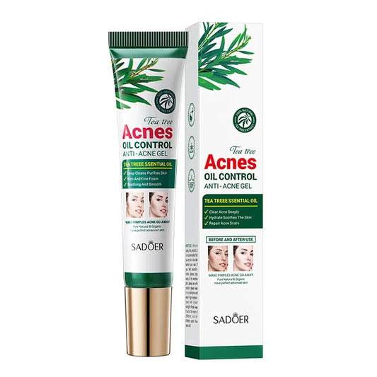 Gel crème hydratante SADOER au Tea Tree – Anti-acné et hydratante, idéale pour les adolescentes