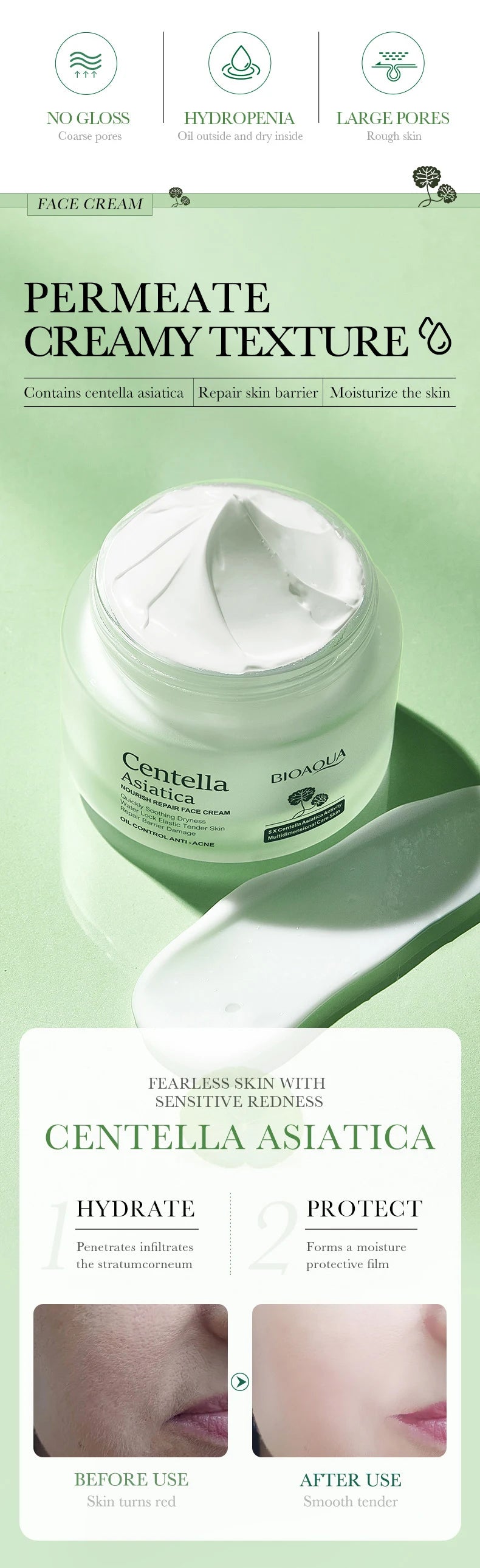 Coffret Voyage BIOAQUA à la Centella Asiatica – Routine Apaisante & Hydratante