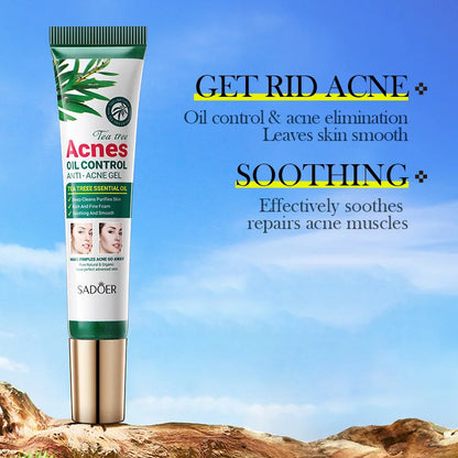 Gel crème hydratante SADOER au Tea Tree – Anti-acné et hydratante, idéale pour les adolescentes
