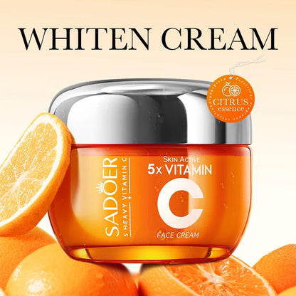 Crème Visage SADOER à la Vitamine C – Éclat & Hydratation pour les adolescentes