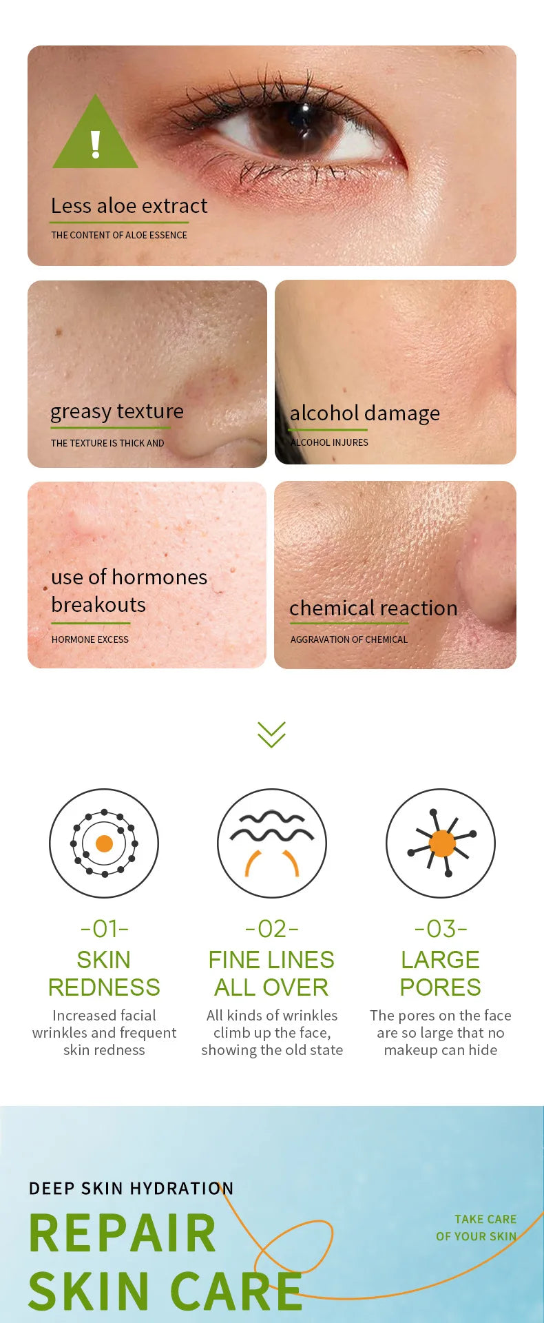 Gel exfoliant visage SADOER à l’Aloe Vera – Doux et purifiant, parfait pour les ados