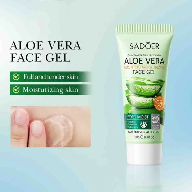 Ensemble de soins de la peau 3 pièces SADOER Aloe Vera