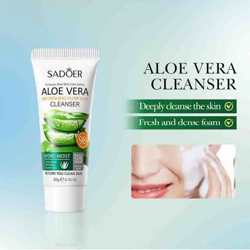 Ensemble de soins de la peau 3 pièces SADOER Aloe Vera