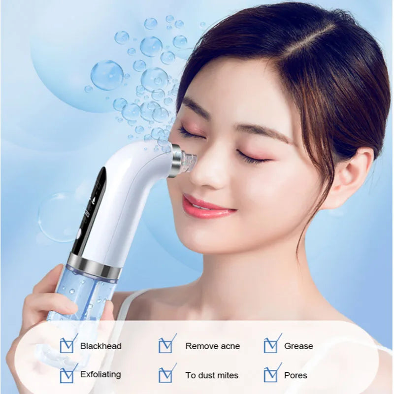 Aspirateur de pores noir, nettoyeur électrique à micro-bulles