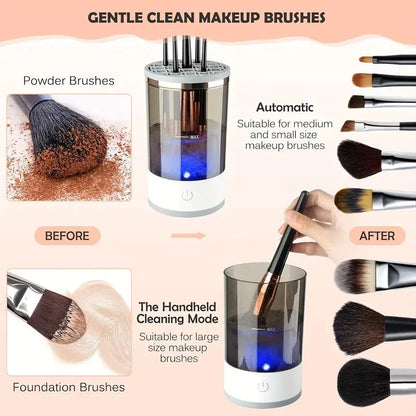 Nettoyeur de Pinceaux de Maquillage Électrique USB