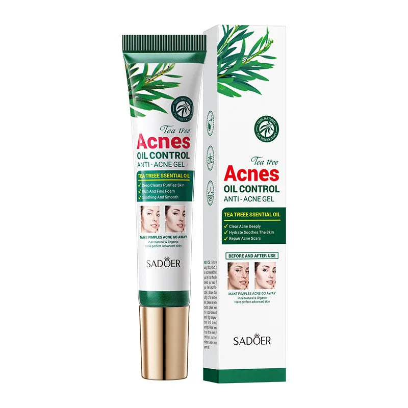 Gel crème hydratante SADOER au Tea Tree – Anti-acné et hydratante, idéale pour les adolescentes