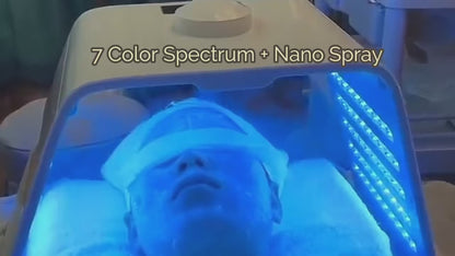Masque LED 7 Couleurs + Pulvérisateur Nano à Eau – SPA à Domicile